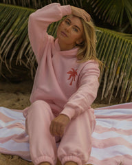 Puff Sweatpants in Pink