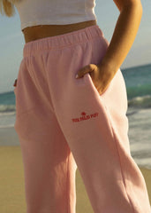 Puff Sweatpants in Pink