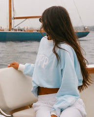 Classic Crew in Blue Breeze