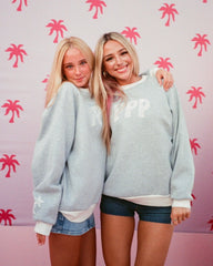 “Daydream” Classic Crew in Sky Grey